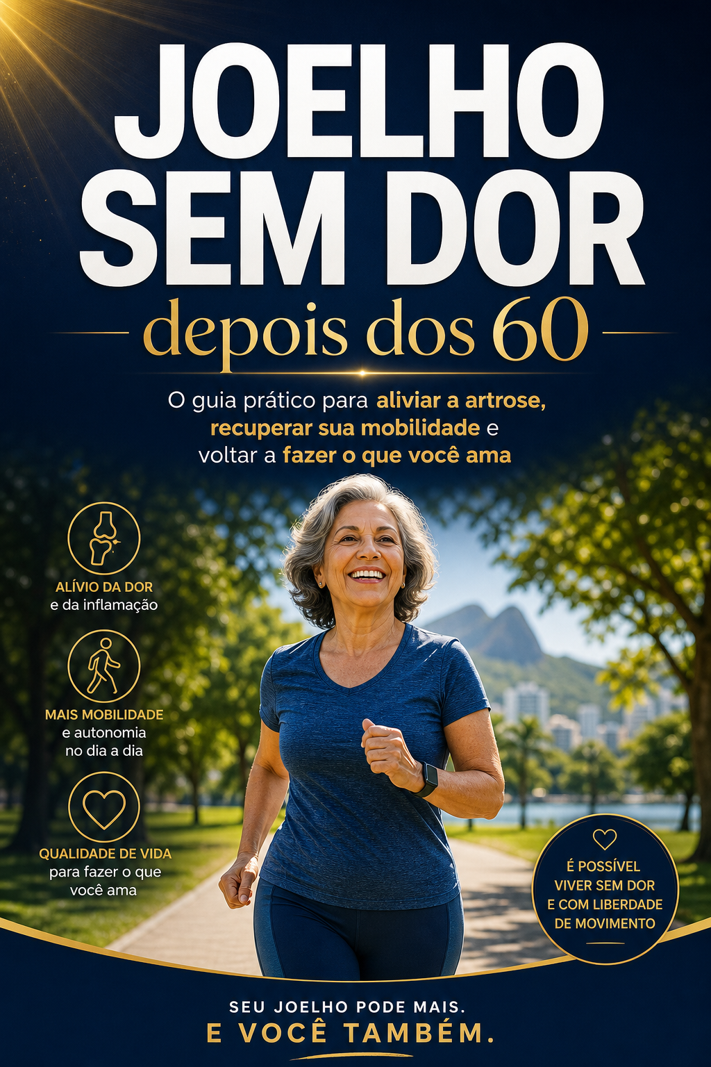 Capa do ebook Joelho Sem Dor depois dos 60